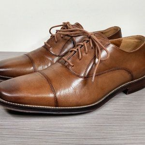 Nordstrom Men's Shop Bryan Cap Toe Oxford, Brown Leather, Mens Size 8 M